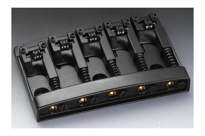 Schaller 5-string Bass Bridge with Rollers and Adjustable String Spacing