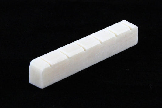 Bone Nut for Classical Guitar, Slotted, 51 x 6 x 9mm
