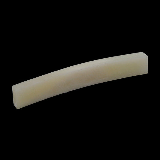 Radiused Bone Nut Blank for Fender Guitars, Unbleached