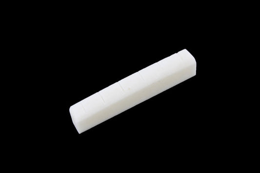 Bone Nut for Acoustic Guitar, Slotted, 43 x 5 x 9 mm
