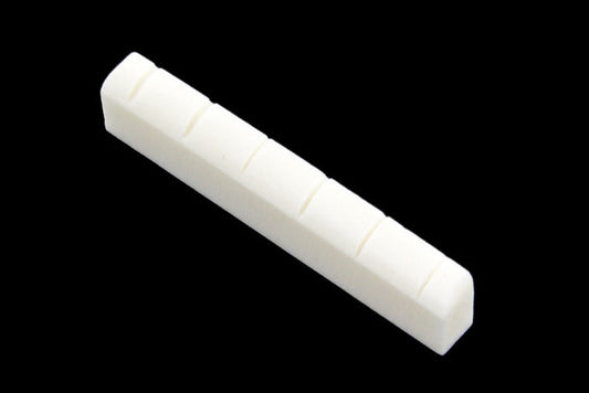 Bone Nut for Gibson Electric Guitars, Slotted, 45 x 5 x 10mm, Left-Handed