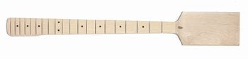 Paddle-Head Replacement Bass Neck, Solid Maple