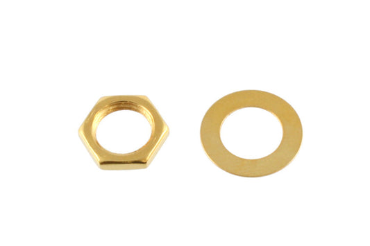 Nuts and Dress Washers for USA Jacks and Pots, Gold, Pack of 10