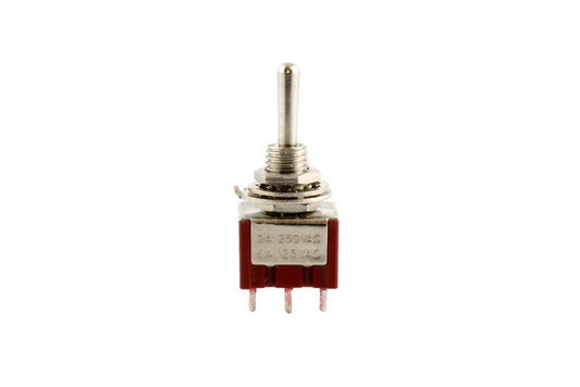 Mini Switch DPDT, Round Bat, On-On-On