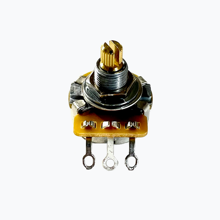 CTS 250K Split Shaft Audio Pot with a Short Spline