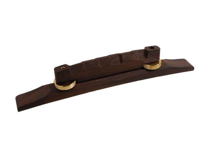 Compensated Bridge and Base for Archtop Guitar, Rosewood
