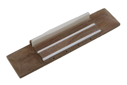 BridgeUkelele bridge for tenor model - rosewood with bone saddle - 45mm (1-3/4 inch)string spacing
