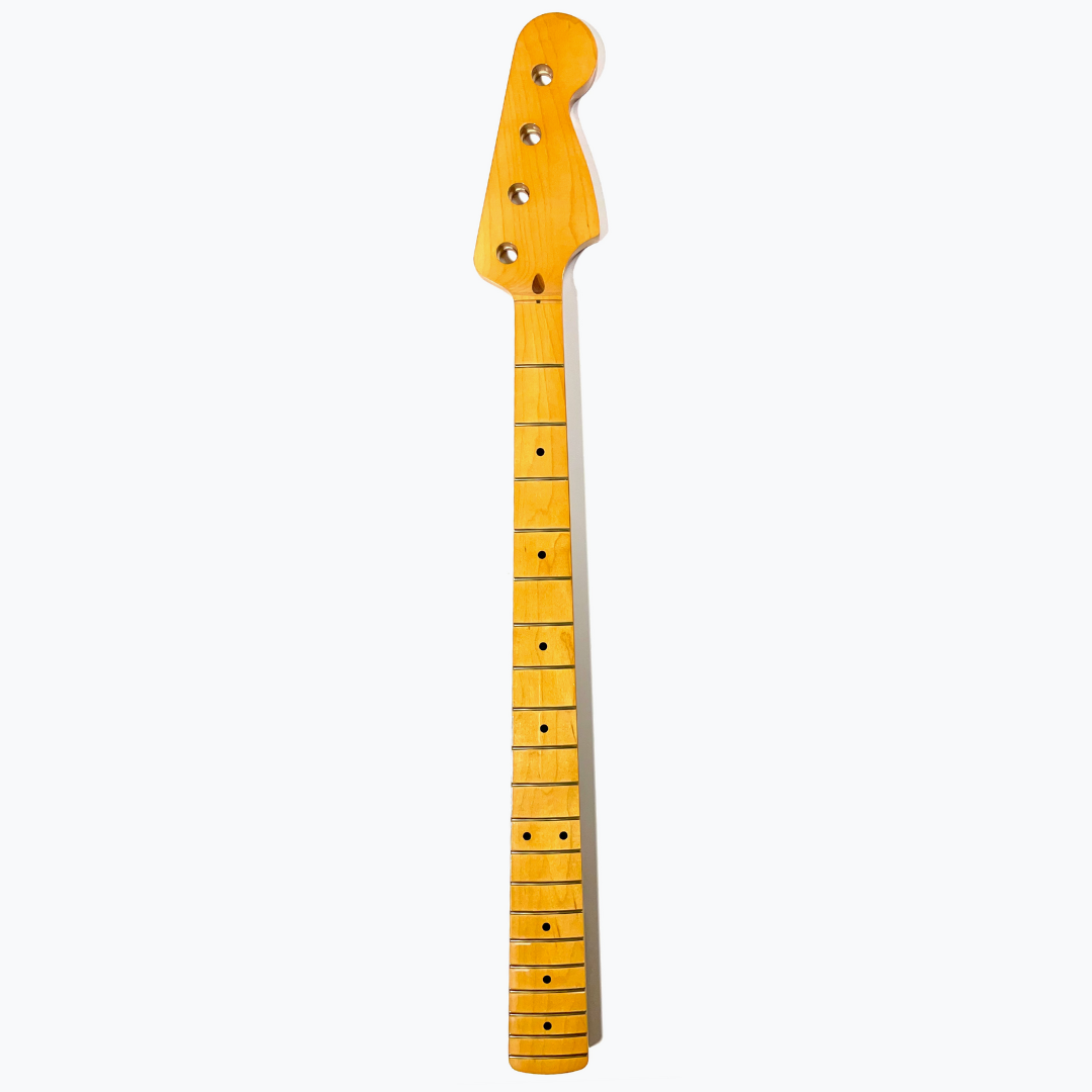 Jazz Bass Replacement Neck, Finished, Maple