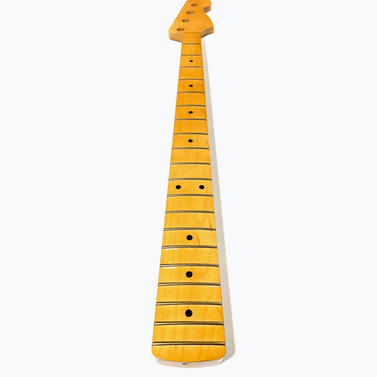 Jazz Bass Replacement Neck, Finished, Maple