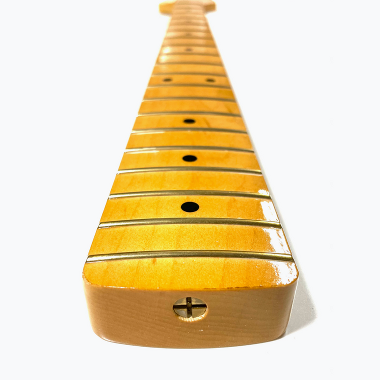Jazz Bass Replacement Neck, Finished, Maple