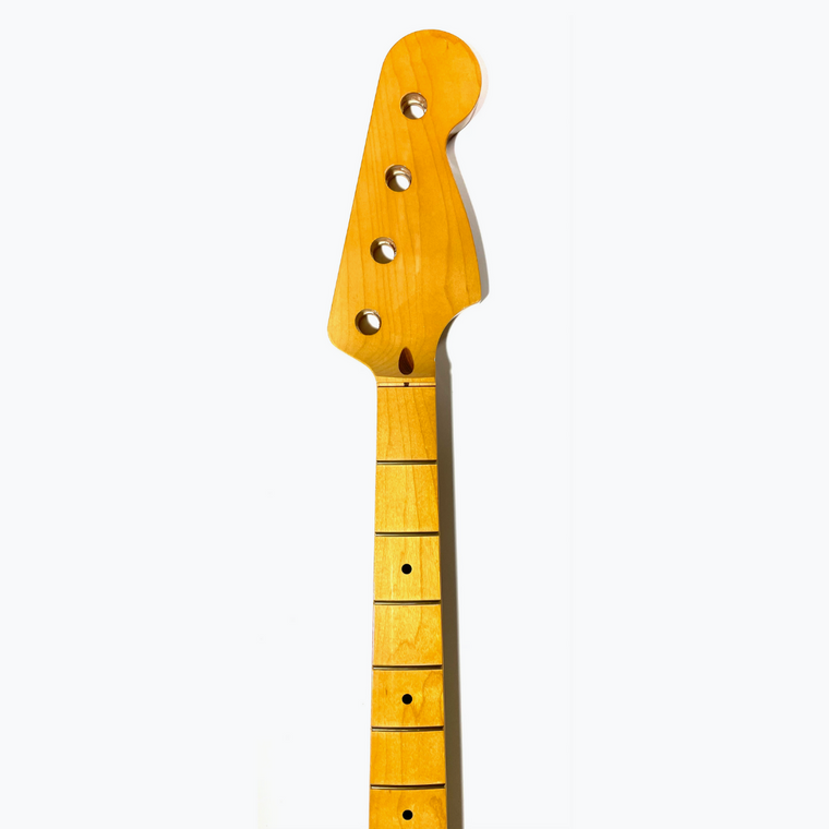 Jazz Bass Replacement Neck, Finished, Maple