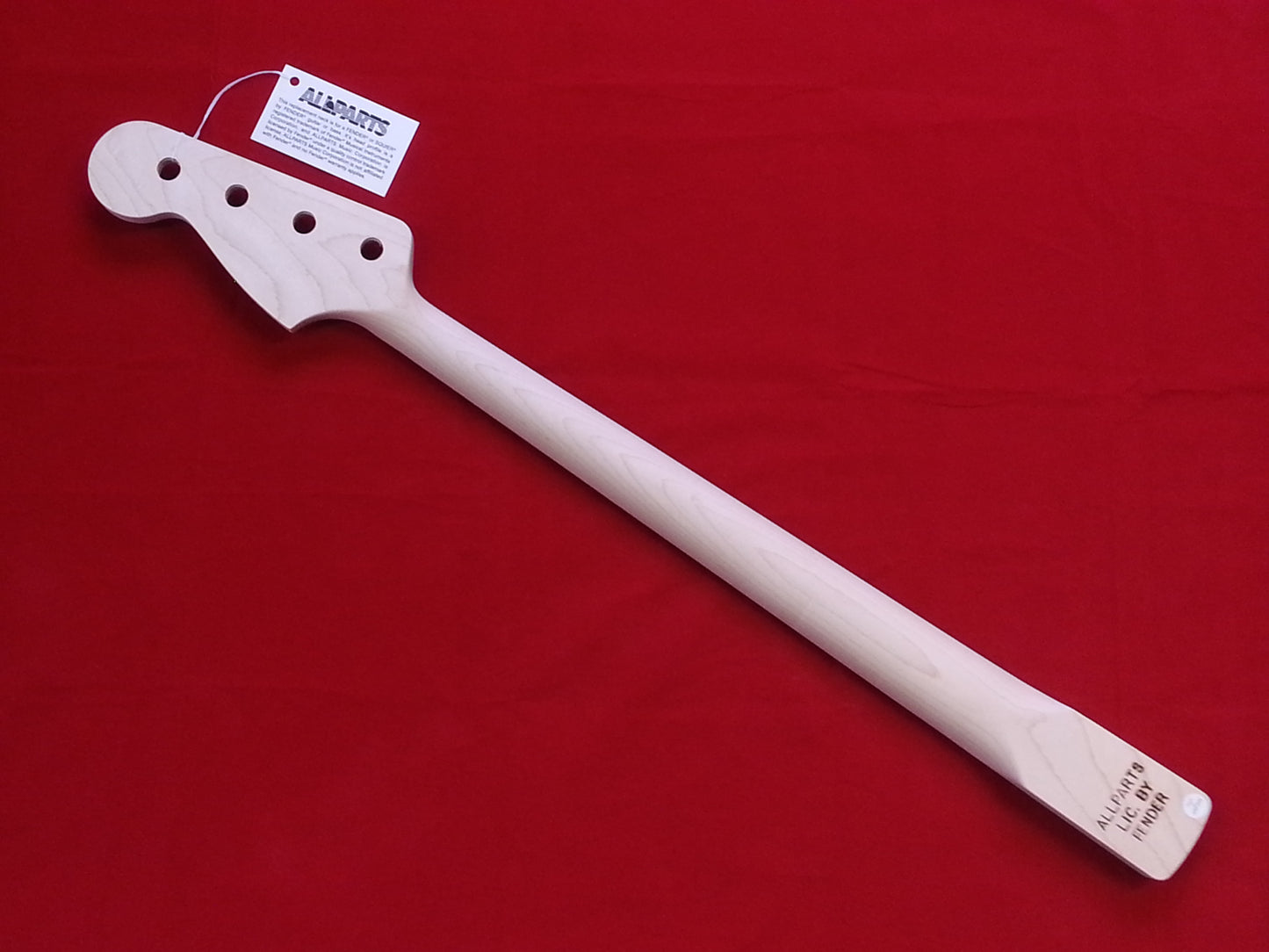 Jazz Bass Unfinished Replacement Neck, Rosewood Fingerboard