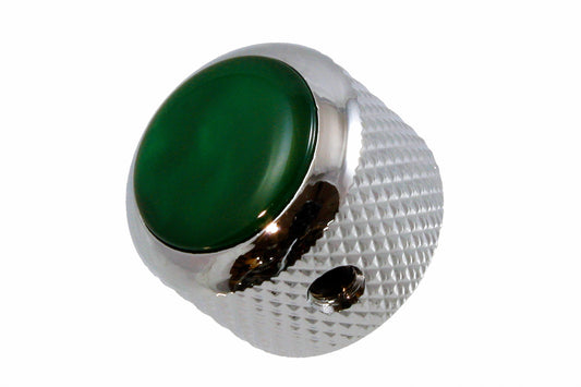 Q-Parts Acrylic Green Pearloid Metal Knob