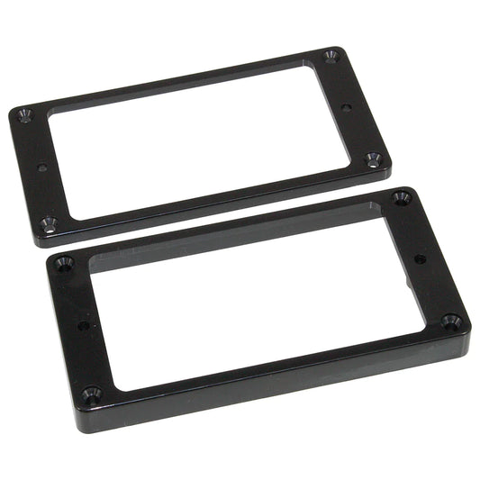Plastic Non-Slanted Humbucking Surrounds, Flat Underside, Set of 2