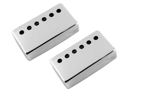 Pickup covers for Humbuckers - nickel-silver - 53mm (2-3/32 inch) spacing, set of 2
