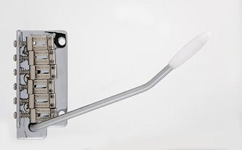 Guitar bridge - Wilkinson WV2 tremolo - steel block - push-in arm - 2-1/8 inch string spacing
