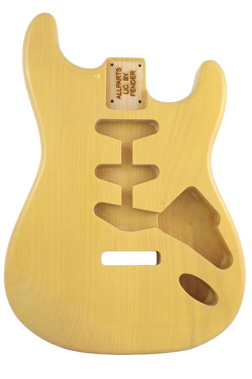Strat Replacement Body with Polyurethane Finish - Blonde