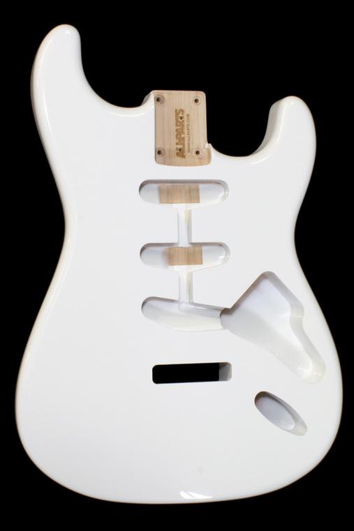 Strat Replacement Body with Polyurethane Finish - Olympic White