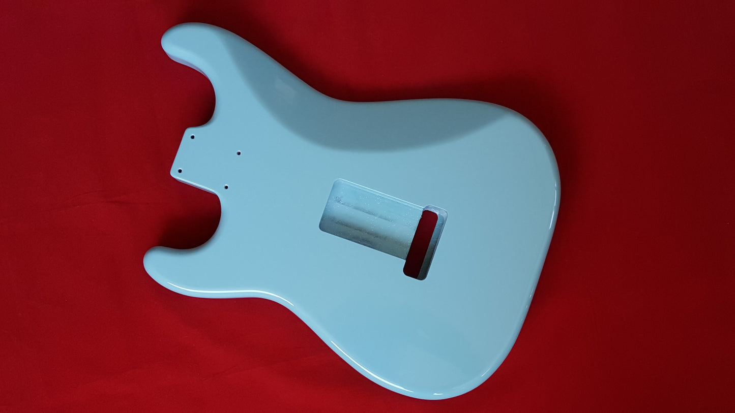 Strat Replacement Body with Polyurethane Finish - Sonic Blue
