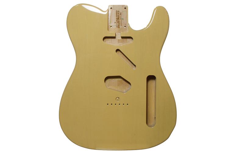 Telecaster Replacement Body, Alder in See Through Blonde