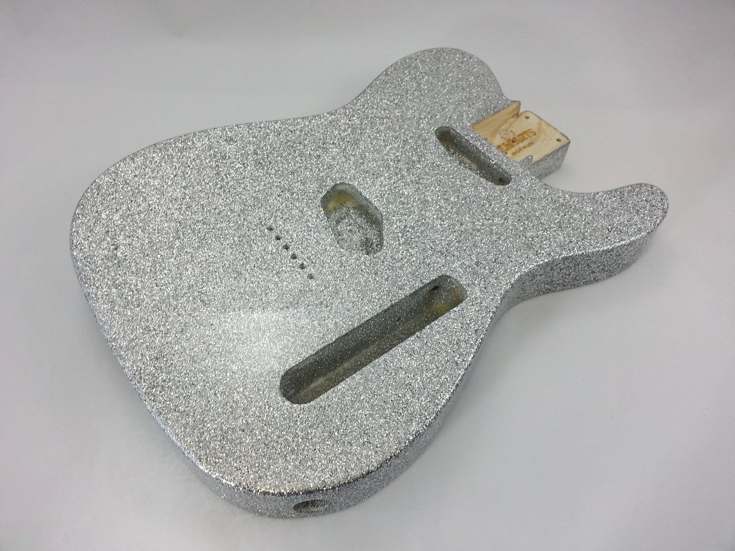 Telecaster Replacement Body, Alder in Silver Sparkle
