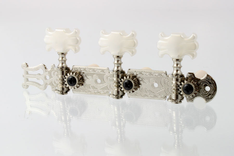 Tuning keys - classical tuning keys - with "butterfly" white plastic buttons