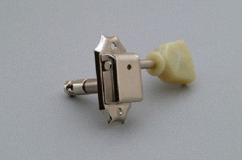 Tuning keys - vintage style - locking - 3x3 with plastic keystone button - Gotoh