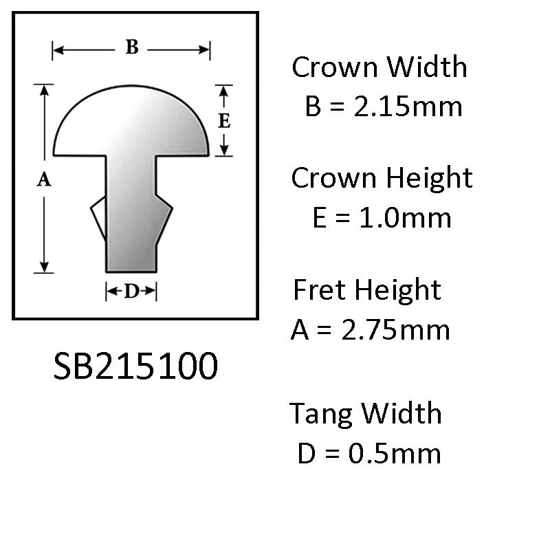 Sintoms Brass Fret wire 2.2mm