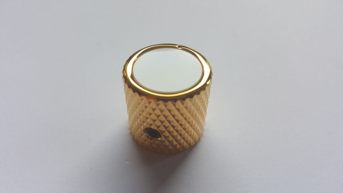 Gold Barrel Knob - Choose your custom inlay!